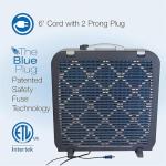 Lasko Air Flex Steel Portable Home Office 3 Speed Air Purifier Machine Box Room Fan with Manual Ergonomic Control Knob and 6 Foot Cord, White (2 Pack)