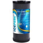 ICEPURE 10"X4.5",1 Microns Whole House Sediment Activated Carbon Water Filter Compatible with Dupont WFHDC8001,EP Series,EPM Series,CB-BB-10, GE FXHTC, GXWH40L, GXWH35F, GNWH38S, CTO10BB,1PACK