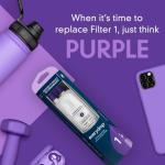 everydrop by Whirlpool Ice and Water Refrigerator Filter 1, EDR1RXD1, Single-Pack , Purple