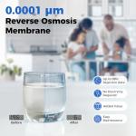 PureDrop RTW5 5 Stage Reverse Osmosis Water Filter System with Faucet and Tank - TDS Reduction Under Sink RO Water Filtration Plus Extra 3 Filters, 50 GPD, White