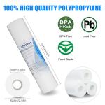 Lafiucy Sediment Water Filter Cartridge 10"x 2.5",5 Micron,6pack,10" x 2.5" Whole House Sediment Water Filter Replacement Cartridge Compatible with 10 inch RO Unit