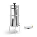 ProOne Big+ Gravity Water Filter System - High Capacity 3-Gallon Polished Stainless Steel NSF Certified Water Filter Dispenser & 1 Filter