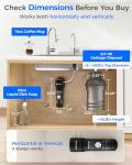 Waterdrop 10UB Under Sink Water Filter, Reduces PFAS, PFOA/PFOS, Lead, Chlorine, Bad Taste, NSF/ANSI 42 Certified, 8K Gallons, Easy Installation