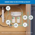 Aquasana Under Sink Water Filter System - PFAS, Lead & Chlorine Removal