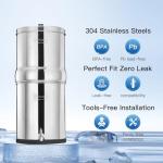 Stainless Steel Portable Gravity Water Filter System