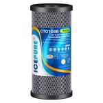 ICEPURE 10"X4.5",1 Microns Whole House Sediment Activated Carbon Water Filter Compatible with Dupont WFHDC8001,EP Series,EPM Series,CB-BB-10, GE FXHTC, GXWH40L, GXWH35F, GNWH38S, CTO10BB,1PACK