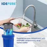 ICEPURE 10"X4.5",1 Microns Whole House Sediment Activated Carbon Water Filter Compatible with Dupont WFHDC8001,EP Series,EPM Series,CB-BB-10, GE FXHTC, GXWH40L, GXWH35F, GNWH38S, CTO10BB,1PACK