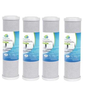CFS – 4 Pack Carbon Block Water Filter Cartridge Compatible with Flow-Pur 8, WCBCS-975-RV Models – Removes Bad Taste and Odor – Whole House Replacement Filter Cartridge – 10“ x 2.5”