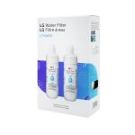LG LT1000P2 6-Month / 200 Gallon Refrigerator Replacement Water Filter, Reduces Chlorine, 2 Count (Pack of 1), White.