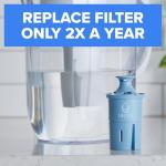 Brita Elite Water Filter Replacements for Pitchers and Dispensers, BPA-Free, Reduces 99% of Lead, Lasts Six Months or 120 Gallons, Includes 2 Pitcher Replacement Filters
