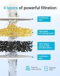 AQUA CREST NSF Certified Filter, Replacement for Pur®, Pur® Plus Pitcher Water Filter, CRF950Z, PPF951K, PPF900Z, DS1811Z, PPT711, PPT111, CR-1100C and All Pur® Pitchers and Dispensers, 4 Packs