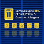 AprilAire 410 Replacement Filter for AprilAire Whole House Air Purifiers - MERV 11, Clean Air & Dust, 16x25x4 Air Filter (Pack of 1)