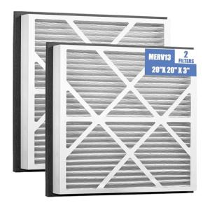 YDATTH 20x20x3 air filter MERV 13 Whole Home Return Air Filter Replacement Compatible with Zephyr VGF Series 20x20x3 Whole Home Return Air Grille Filter, MERV 13 Air Filtration System 2 Pack