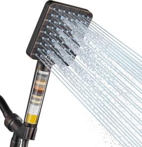 Filtered Shower Head with Handheld - 6 Spray Modes