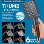Filtered Shower Head with Handheld - 6 Spray Modes