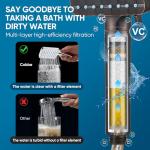 Filtered Shower Head with Handheld - 6 Spray Modes