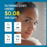 Filtered Shower Head with Handheld - 6 Spray Modes