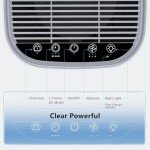 Air Purifiers for Home Large Room up to 1500ft²,Tailulu H13 True HEPA Air Cleaner with 360°Air Inlet, 15dB Air Purifier for Bedroom with Sleep Mode,Speed Control,Timer, for Odor Dust Smoke (Grey)