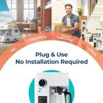 Bluevua RO100ROPOT-UV Reverse Osmosis System Countertop Water Filter - 6 Stage Purification with UV and Remineralization, Counter RO Filtration, Portable Water Purifier