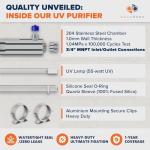 55W UV Water Purification System for Home Use