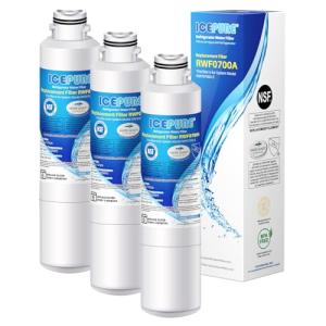 ICEPURE DA29-00020B Samsung Refrigerator Water Filter Replacement for DA29-00020A/B, HAF-CIN/EXP, RF28HFEDBSR, RF263BEAESR, RF263TEAESG, RF28HDEDBSR, HAF-CIN, RF4287HARS,RF4267HARS,DA97-08006A 3PACK