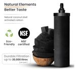 Phoenix Gravity-Fed 1.5 Gallon Stainless Steel Camping & Countertop Water Filter System with Authentic Black Phoenix Filter Elements and Stainless Steel Tap