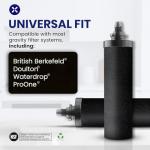 Phoenix Gravity-Fed 1.5 Gallon Stainless Steel Camping & Countertop Water Filter System with Authentic Black Phoenix Filter Elements and Stainless Steel Tap