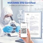 TOKIT Reverse Osmosis Water Filter, U1 Alkaline Mineral Under Sink Water Filter System, 400GPD Tankless RO Filtration with Faucet, NSF/ANSI 58, 2:1 Pure to Drain, Reduce TDS