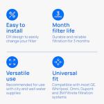 Culligan RFC-BBSA 25 Micron Whole House Water Filter for Sediment, 10" x 4.5" Compatible Replacement for FXHTC, W50PEHD, GXWH40L, GXWH35F, GNWH38S, WFHD13001 (Pack of 1)