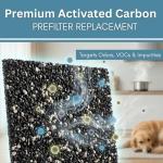 Honeywell 50100, 50150, 50200, 50250, 50300 Air Purifiers Compatible Pre Filter Deodorizes Air and Removes Odors With Activated Carbon and Zeolite To Extend Air Filter Life (1pack)