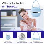 Blue Bath Ball Water Filter for Soft Skin