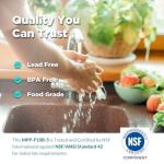 10" x 4.5" Whole House Sediment Water Filter, SimPure 5 Micron 10-inch Big Water Filter Replacement Cartridge Compatible with W15-PR, DGD-5005, FP15B, HD-950A, GXWH35F, GXWH30C for Well Water 4-Pack