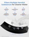 Waterdrop WD-F13 Replacement for GE® MWF®, SmartWater® MWFP, MWFINT, MWFA, GWF, HDX FMG-1, Kenmore® 9991, GSE25GSHECSS, WFC1201 Water Filter, 3 Pack