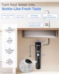 Waterdrop 15UA Under Sink Water Filter System, Reduces Lead, Chlorine, Bad Taste & Odor, Under Counter Water Filter Direct Connect to Kitchen Faucet, NSF/ANSI 42 Certified, 16000 Gallons, USA Tech