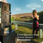 British Berkefeld Doulton 3.17 Gallon W9361137 Countertop Gravity-Fed Water Filtration System Using Ultra Sterasyl Ceramic Filter Candles