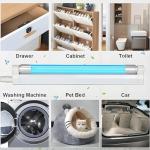 COOSPIDER UV Lamp Ozone Free with Timer, UVC Light Bulb, 253.7nm wavelength for Closet/Cabinet/Bathroom, 6W 110V Lamp with Timing Cord and Plug, CTUV-6