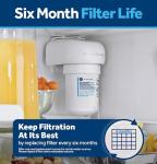 GE MWF Refrigerator Water Filter, Genuine Replacement Filter, Certified to Reduce Lead, Sulfur, and 50+ Other Impurities, Replace Every 6 Months for Best Results, Pack of 1