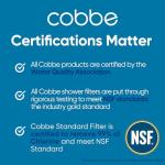 Cobbe 4 Pack Handheld Shower Filter Replacement Beads