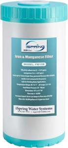 iSpring FM15B Iron and Manganese Reducing Replacement Filter Cartridge for Whole House Water Filtration System WGB21BM, 1 Count (Pack of 1), 10"x4.5" High Capacity