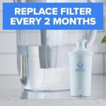 Brita Plus Water Filter, BPA-Free, High-Density Replacement Filter for Pitchers and Dispensers, Reduces 2x Contaminants*, Lasts Two Months or 40 Gallons, Includes 2 Filters