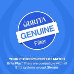 Brita Plus Water Filter, BPA-Free, High-Density Replacement Filter for Pitchers and Dispensers, Reduces 2x Contaminants*, Lasts Two Months or 40 Gallons, Includes 3 Filters