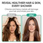 Cobbe HD HEAVY DUTY High Output Shower Filter – 99% REMOVAL Shower Head Filter for Hard Water, Heavy Metals, Chlorine and Harmful Substance, Improve your skin and hair - Black