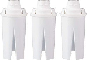 Amazon Basics Replacement Water Filters for Pitchers, Compatible with Brita, 3-Pack