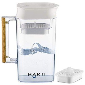 Water Filter Pitcher - Long Lasting 150 Gallons, Supreme Fast Filtration and Purification Technology, Removes Chlorine, Metals for Clean Tasting Drinking Water, WQA Certified,