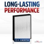 LifeSupplyUSA True HEPA Filter Replacement Compatible with Envion AllergyPro AP450 Air Purifier