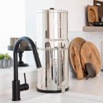 Royal Berkey Gravity-Fed Water Filter System with 2 Black Berkey Elements Plus Deluxe 10" Stainless Steel Berkey Water View Spigot