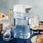 Water Filter Pitcher - Long Lasting 150 Gallons, Supreme Fast Filtration and Purification Technology, Removes Chlorine, Metals for Clean Tasting Drinking Water, WQA Certified,