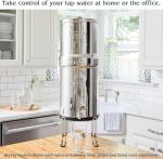 Royal Berkey Gravity-Fed Stainless Steel Countertop Water Filter System 3.25 Gallon with 2 Authentic Black Berkey Elements BB9-2 Filters