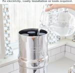 Royal Berkey Gravity-Fed Stainless Steel Countertop Water Filter System 3.25 Gallon with 2 Authentic Black Berkey Elements BB9-2 Filters