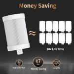 𝗪𝗜𝗡𝗚𝗦𝗢𝗟 Faucet Water Filter Replacement Cartridge, Reduce 99.6% Lead Chlorine Odor, Alkalize Water, Mineralize Water, Multi-function NSF/ANSI 42&53, Compatible with WINGSOL Faucet Filter